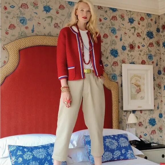 Frances Valentine Angie Cardigan Coat in Red size XS - Picture 7 of 7